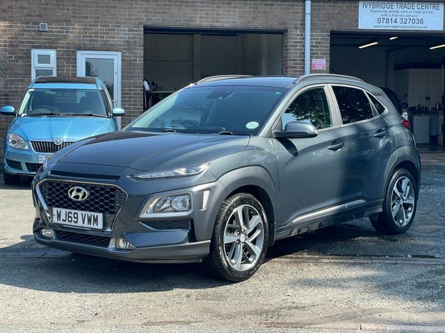 Hyundai Kona 1.0 T-gdi Blue Drive Premium Se Suv Man WJ69VWM Grey #2