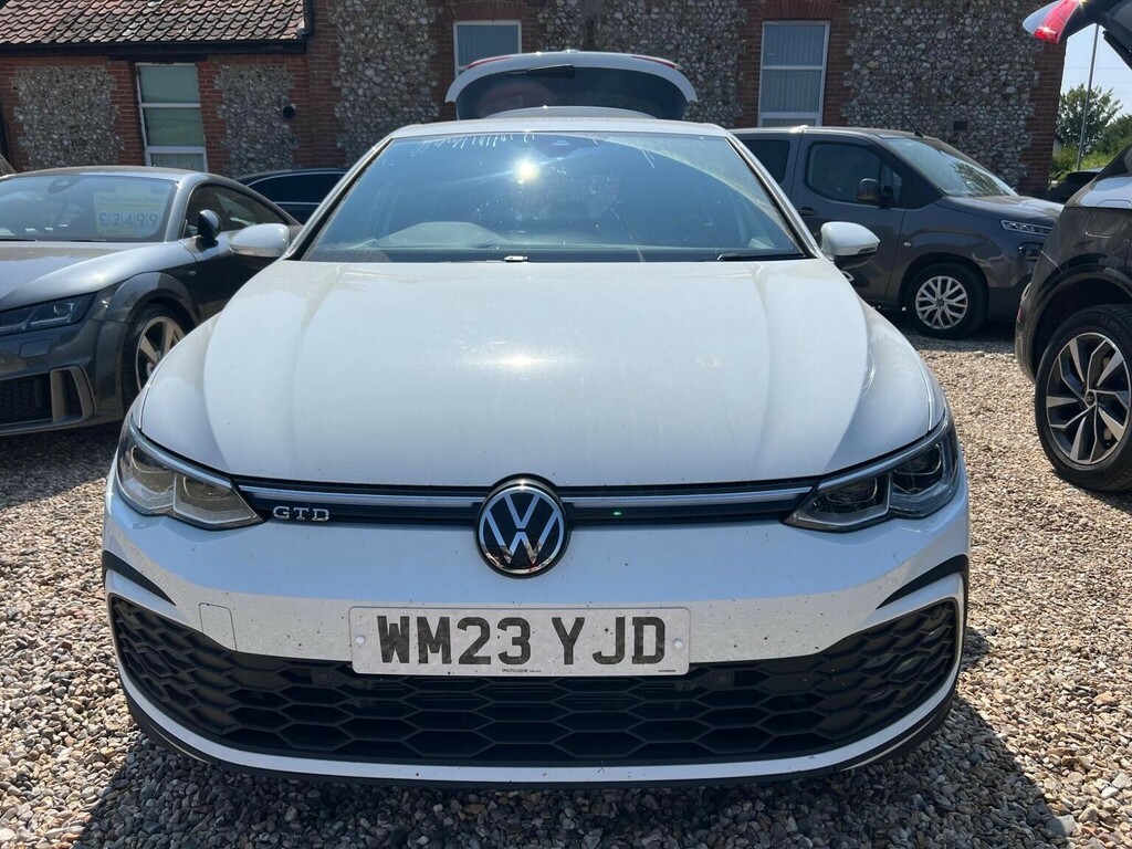 Volkswagen Golf Hatchback 2.0 Tdi Gtd Dsg Euro 6 Ss 20232 WM23YJD White #2