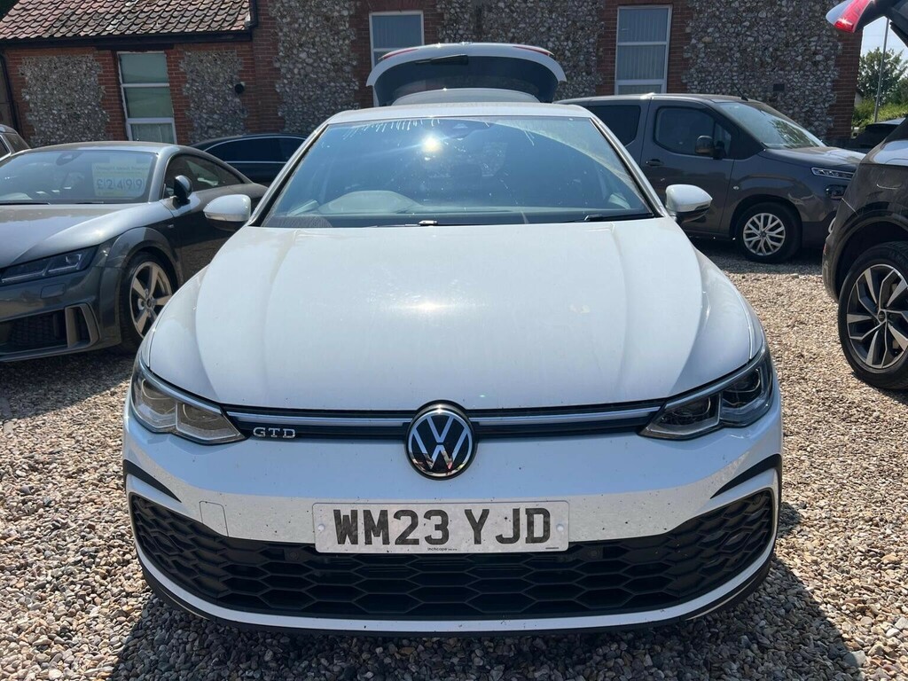 Volkswagen Golf Hatchback 2.0 Tdi Gtd Dsg Euro 6 Ss 20232 WM23YJD White #3