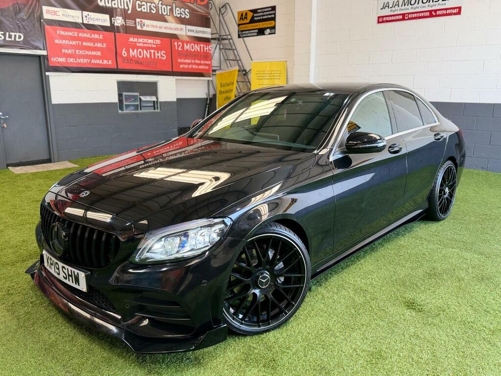 Mercedes-Benz C Class Saloon 2.0 C220d Amg Line Premium G-tronic Euro KP19SHW Black #3