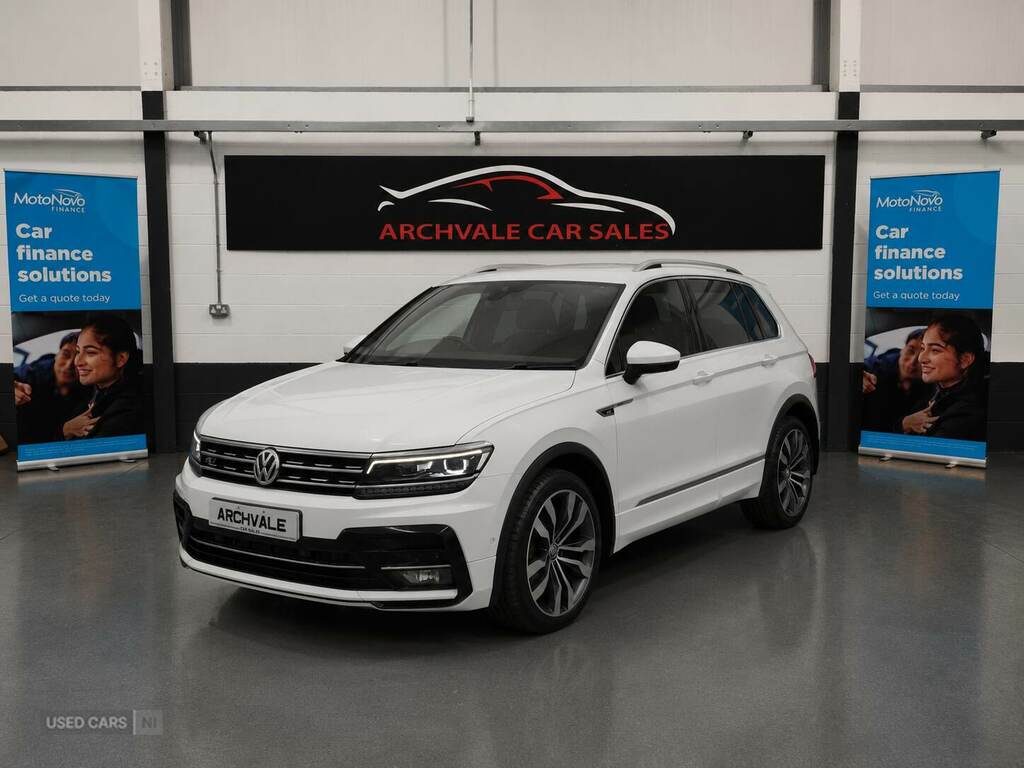 Volkswagen Tiguan 2.0 Tdi 190 4Motion R-line Dsg White #4