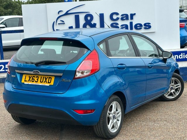 Ford Fiesta 1.0T Ecoboost Zetec Hatchback Eu LX63UXD Blue #4