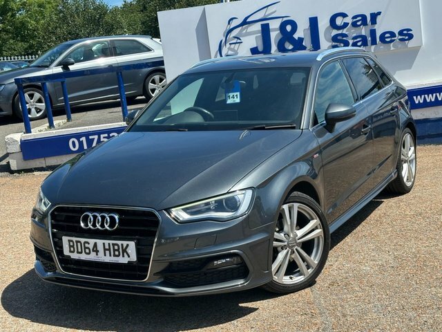 Audi A3 2.0 Tdi S Line Sportback Euro 6 BD64HBK Grey #2