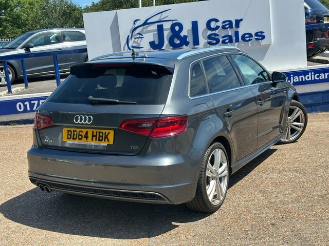 Audi A3 2.0 Tdi S Line Sportback Euro 6 BD64HBK Grey #4
