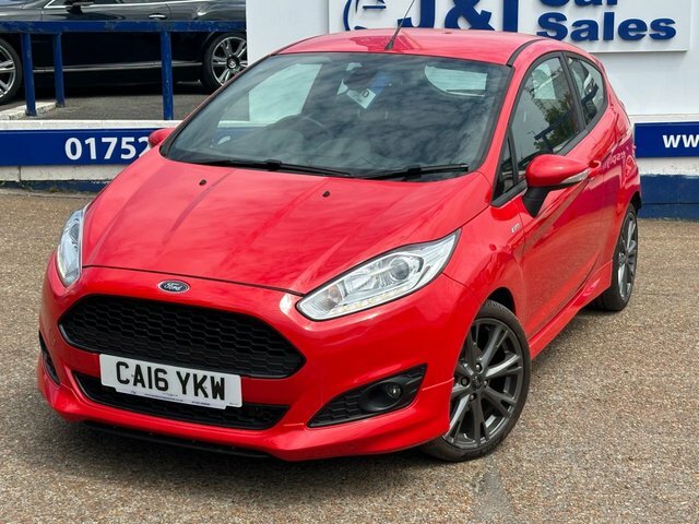 Ford Fiesta 1.0T Ecoboost St-line Hatchback CA16YKW Red #2