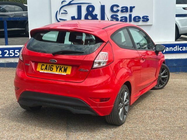 Ford Fiesta 1.0T Ecoboost St-line Hatchback CA16YKW Red #4