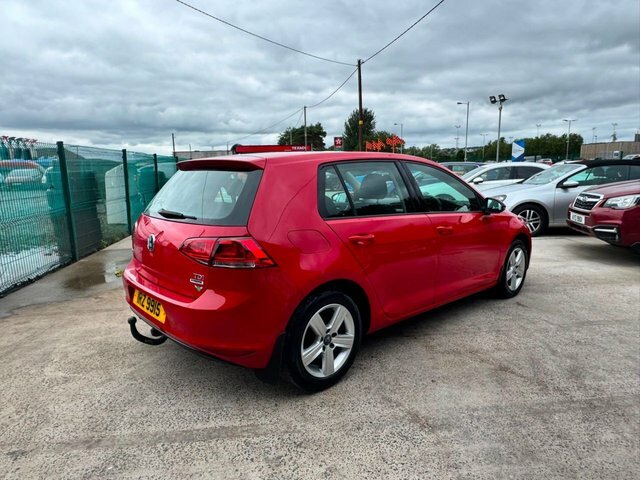 Volkswagen Golf Tdi Bluemotion Tech Match Red #5