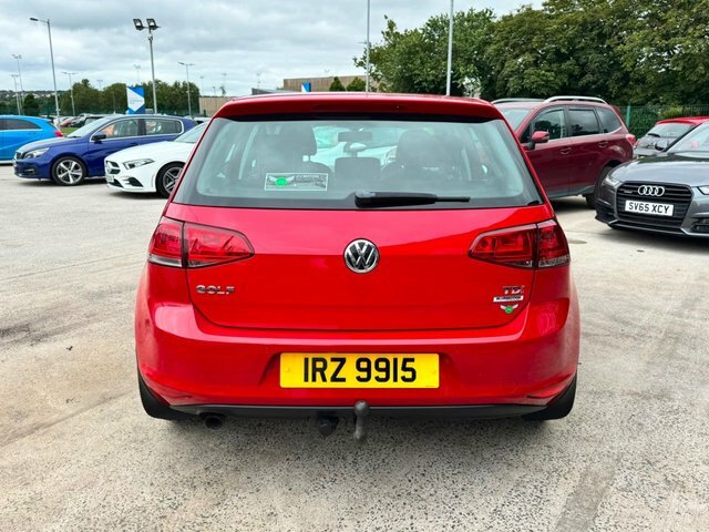Volkswagen Golf Tdi Bluemotion Tech Match Red #4