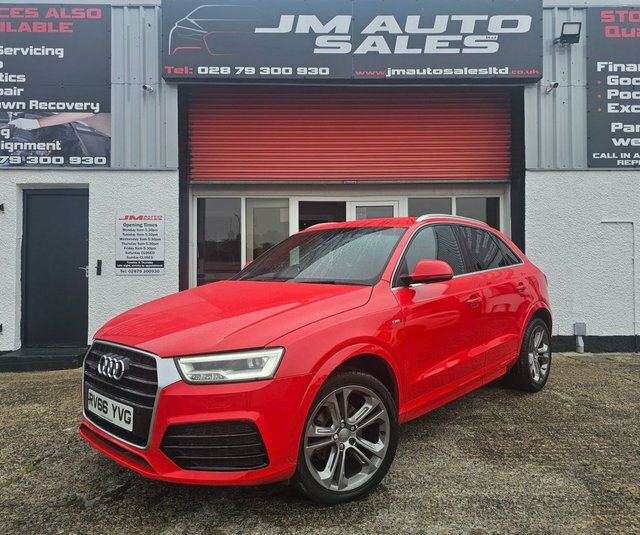 Audi Q3 2.0 Tdi S Line Plus Suv Quattro RV66YVG Red #2