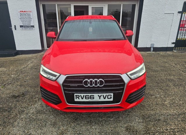 Audi Q3 2.0 Tdi S Line Plus Suv Quattro RV66YVG Red #4