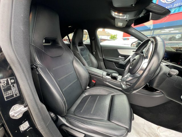 Mercedes-Benz CLA Class 2022 1.3 Cla250e 15.6Kwh Amg Line Premium Coupe Black #4