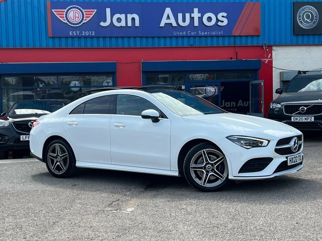 Mercedes-Benz CLA Class 2022 1.3 Cla250e 15.6Kwh Amg Line Premium Plus C White