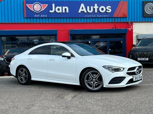 Mercedes-Benz CLA Class 2021 1.3 Cla180 Amg Line Premium Plus 2 Coupe 7G White