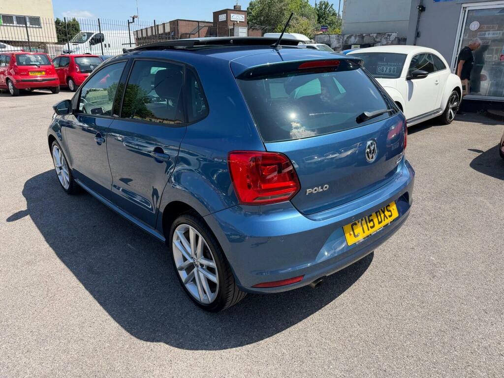 Volkswagen Polo Hatchback 1.2 Tsi Bluemotion Tech Sel Euro 6 Ss Blue #5