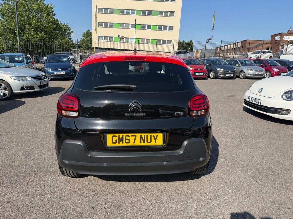 Citroen C3 Hatchback 1.2 Puretech Flair Euro 6 201767 GM67NUY Black #5