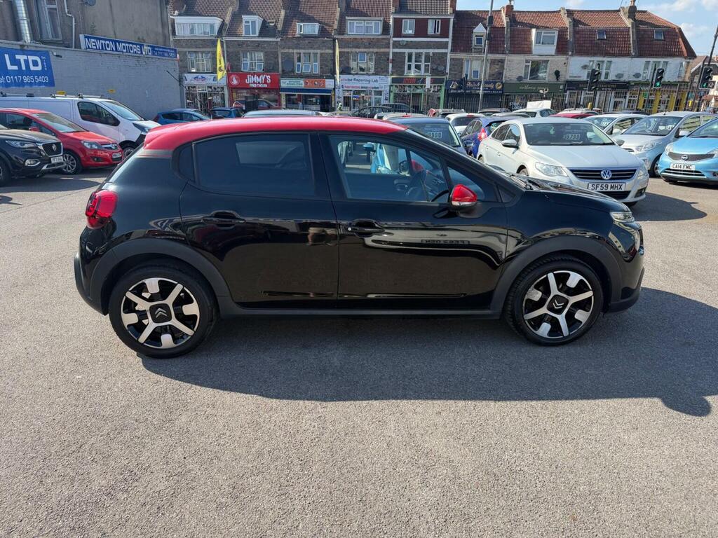 Citroen C3 Hatchback 1.2 Puretech Flair Euro 6 201767 GM67NUY Black #3