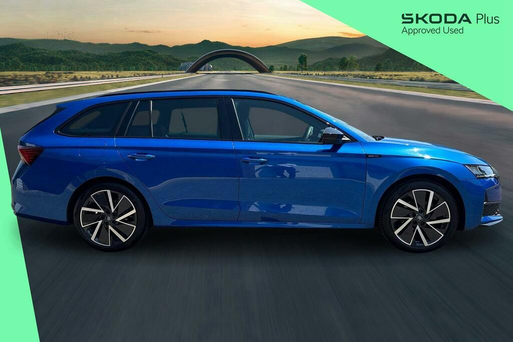 Skoda Octavia 1.5 Tsi Act Sportline Estate Blue #4
