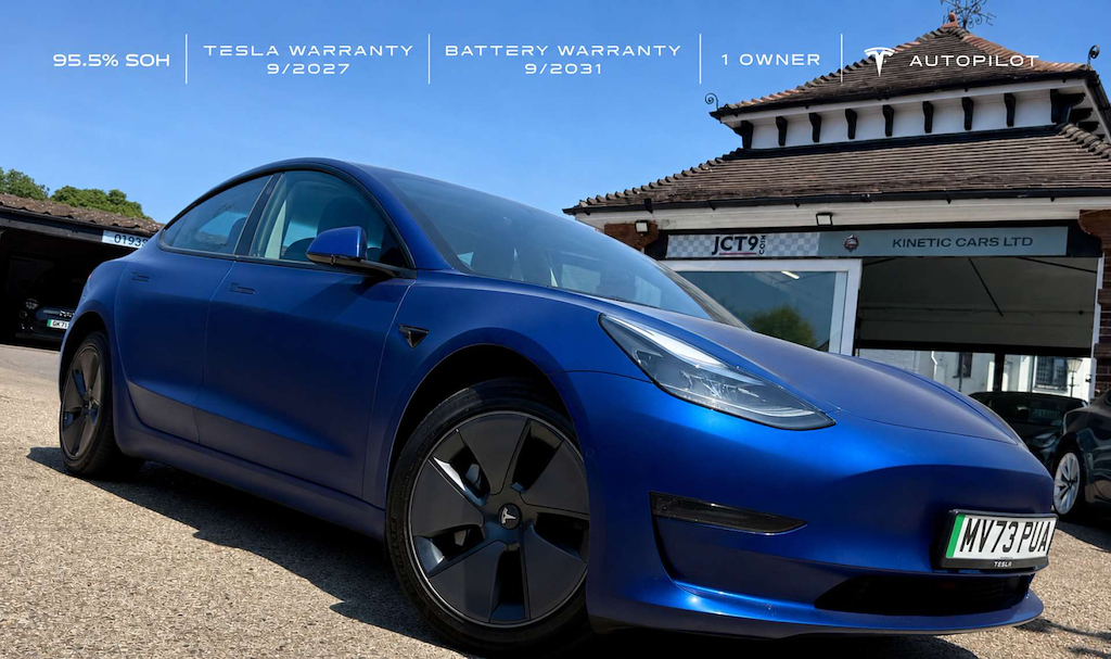 Tesla Model 3 Long Range Rwd Blue
