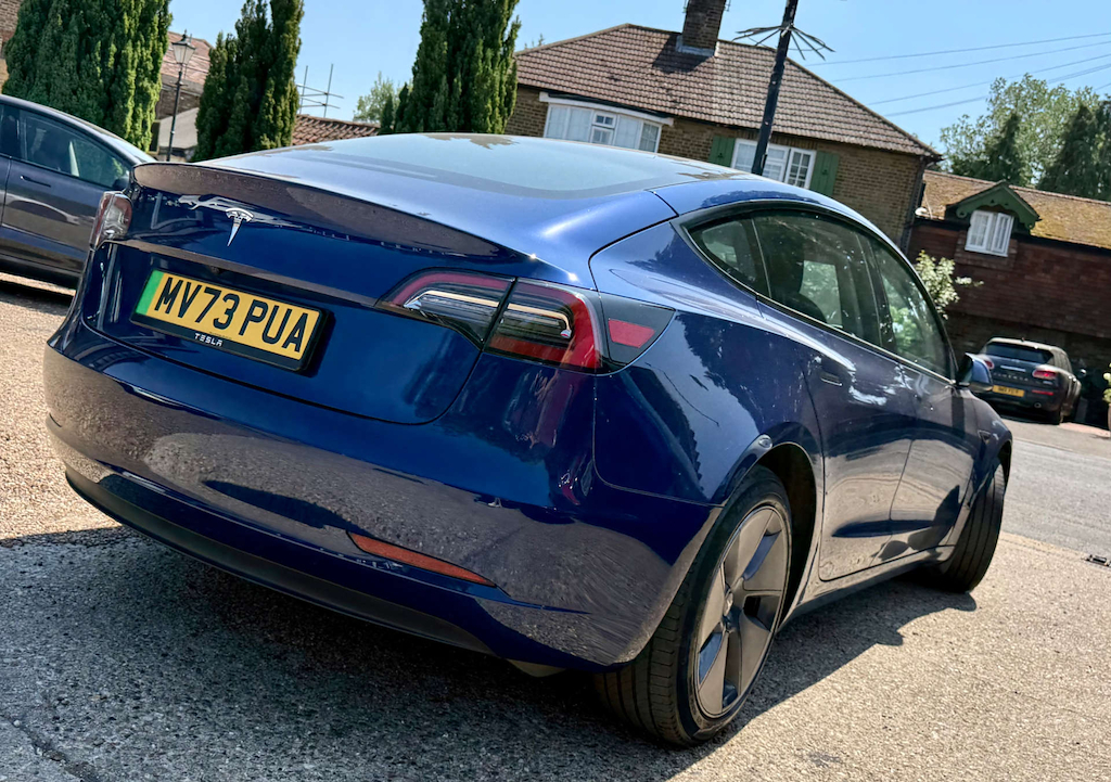 Tesla Model 3 Long Range Rwd MV73PUA Blue #3