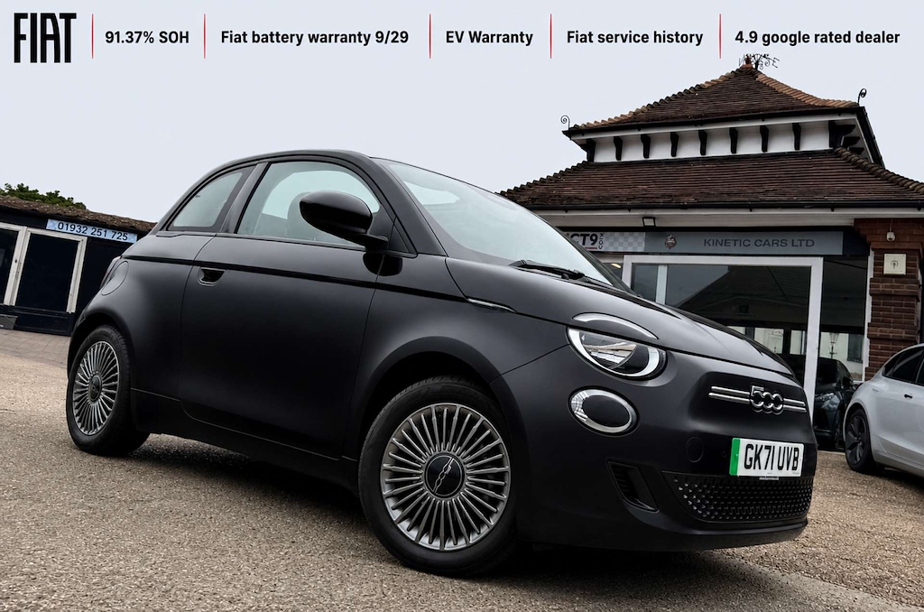 Fiat 500 Convertible Black