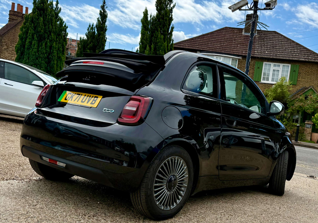 Fiat 500 Convertible GK71UVB Black #4