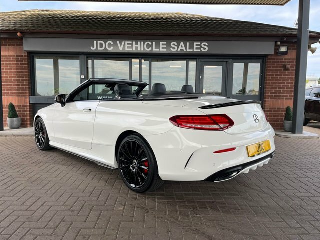 Mercedes-Benz C Class 2018 2.1 C220d Amg Line Premium Plus Cabriolet 2 DN18DVK White #2