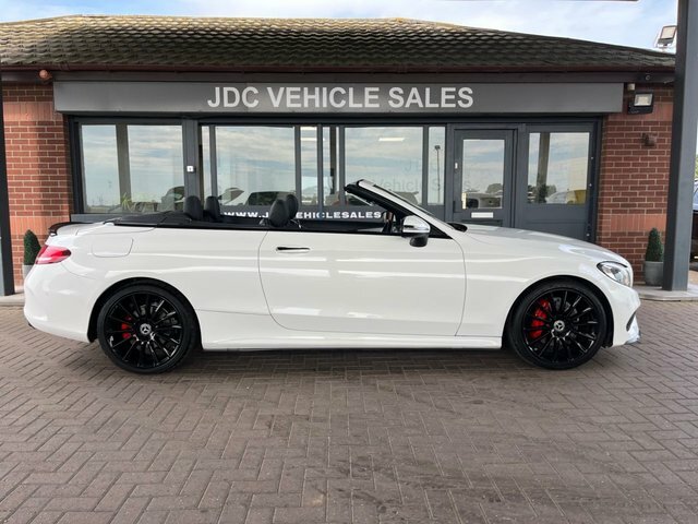 Mercedes-Benz C Class 2018 2.1 C220d Amg Line Premium Plus Cabriolet 2 DN18DVK White #3