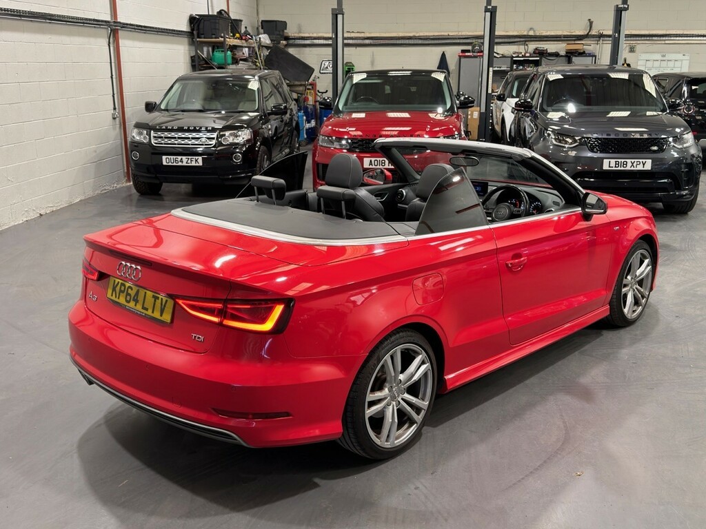 Audi A3 Cabriolet 2.0 Tdi S Line 2014 KP64LTV Red #3
