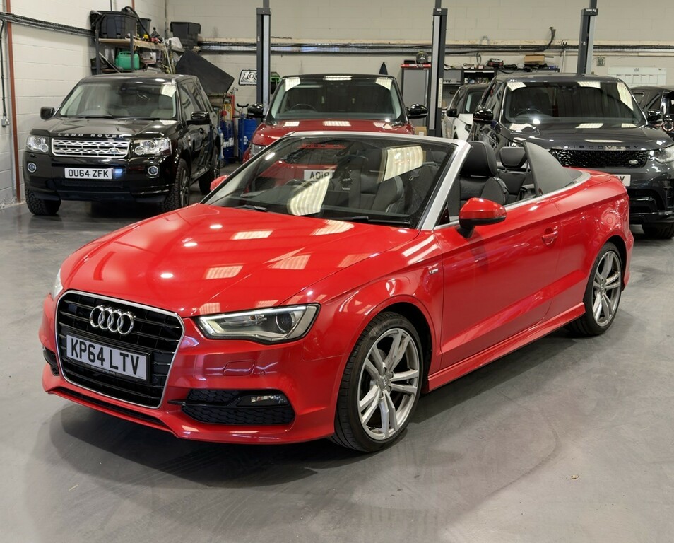 Audi A3 Cabriolet 2.0 Tdi S Line 2014 KP64LTV Red #2