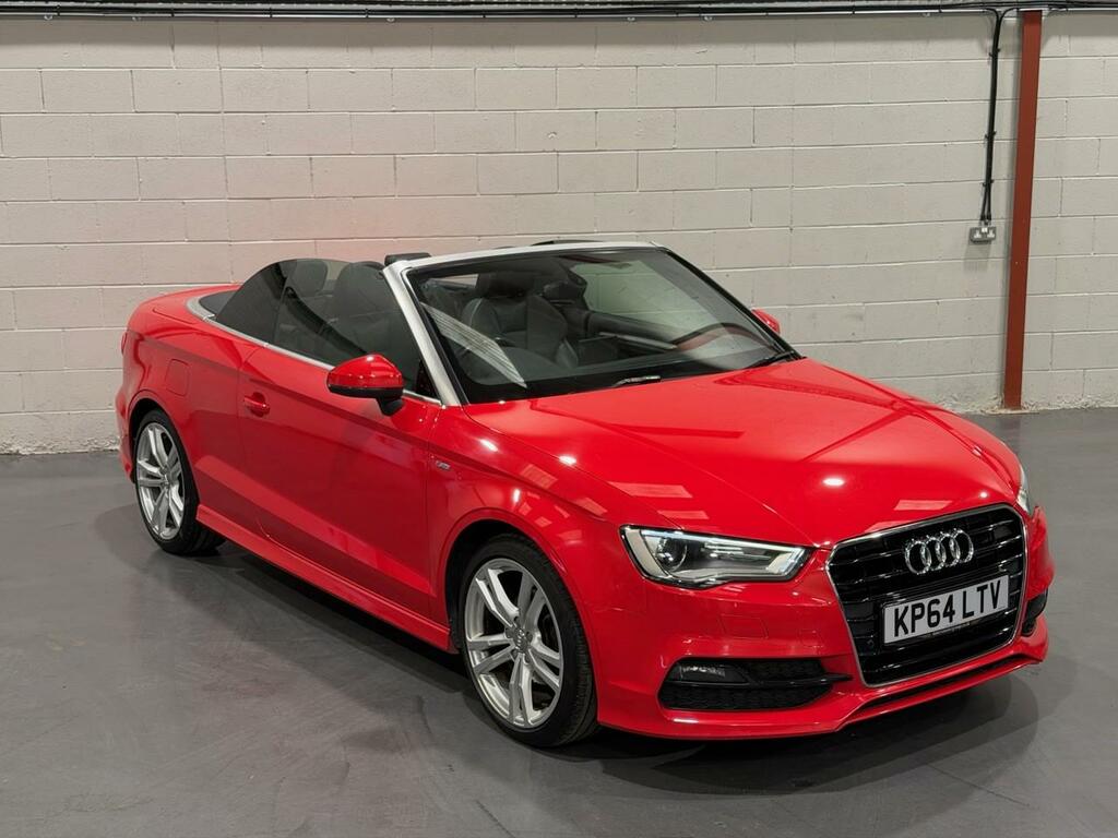 Audi A3 Cabriolet 2.0 Tdi S Line 2014 Red