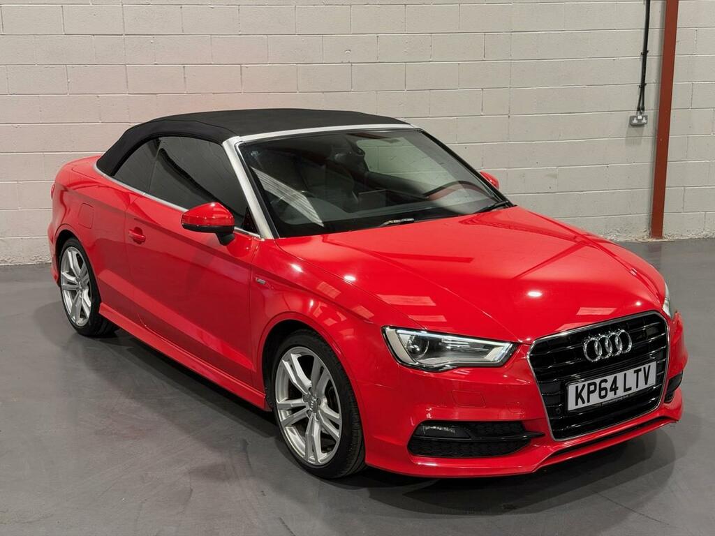 Audi A3 Cabriolet 2.0 Tdi S Line 2014 Red #2