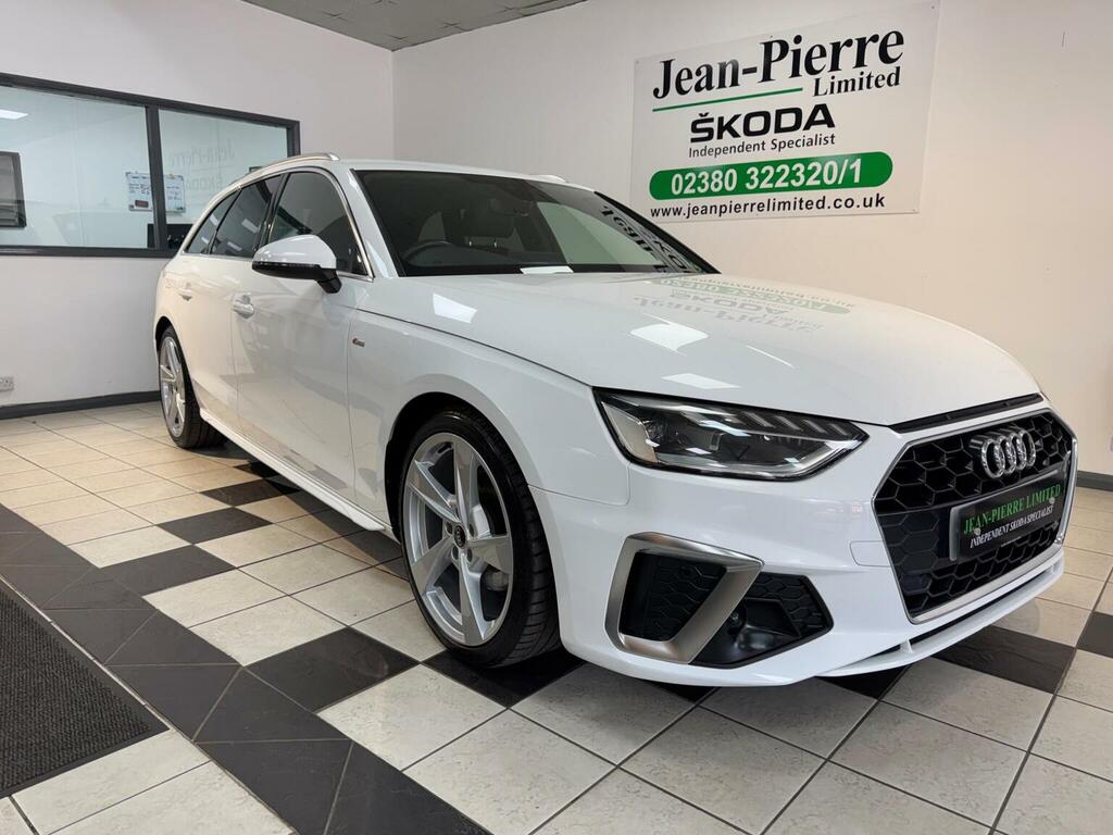 Audi A4 Avant Estate 2.0 Tdi 35 S Line S Tronic Euro 6 Ss VE70VSM White