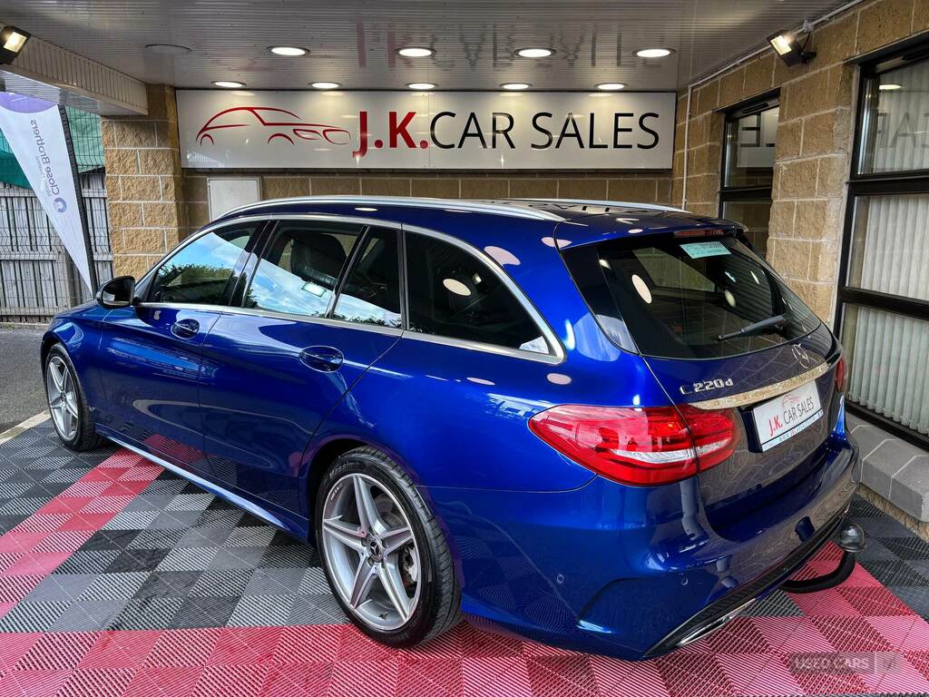 Mercedes-Benz C Class C220d Amg Line 9G-tronic Blue #4