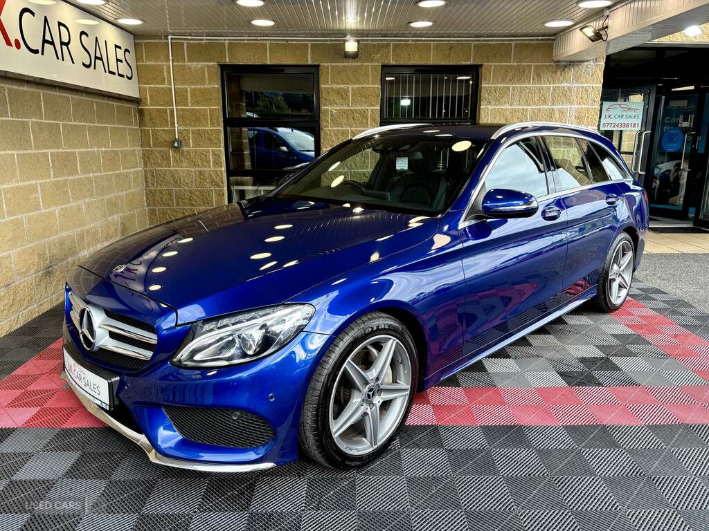 Mercedes-Benz C Class C220d Amg Line 9G-tronic Blue #3