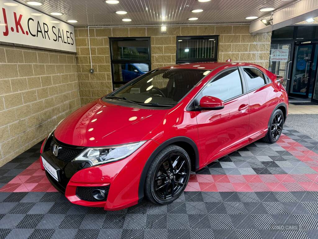 Honda Civic 1.6 I-dtec Sport MK16YLW Red #4