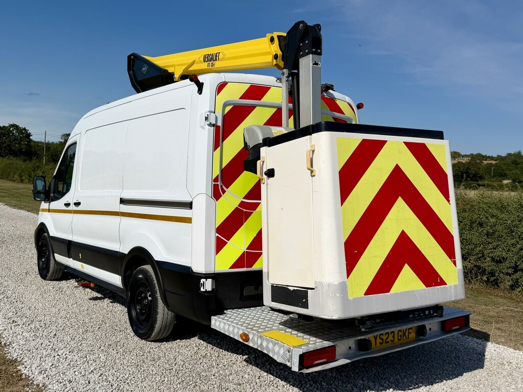 Ford Transit Custom 2.0 Transit Leader Van 350 L2 Vtl 135 Versa Lift C YS23GKF White #2