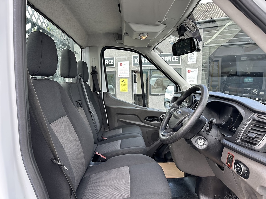 Ford Transit Custom 350 Ecoblue Mhev Leader L4dropside Euro 6 130Ps 2 White