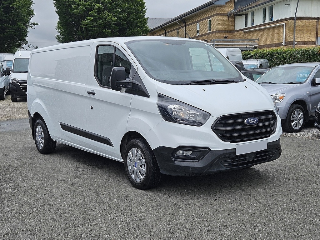 Ford Transit Custom 300 Ecoblue Leader L2h1 Euro 6 130Ps 2022 U2848 White #3