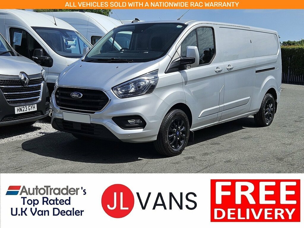 Ford Transit Custom 300 Ecoblue Limited L2h1 Euro 6 130Ps 2023 U2857 LG23ZNF Silver #2
