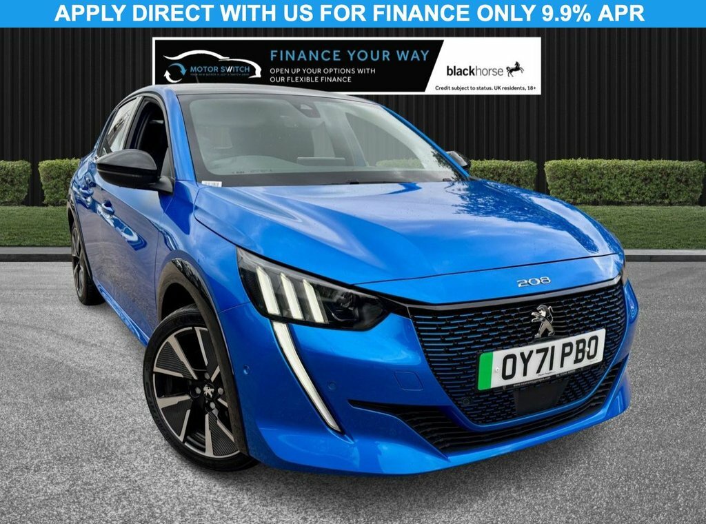 Peugeot e-208 Hatchback Blue