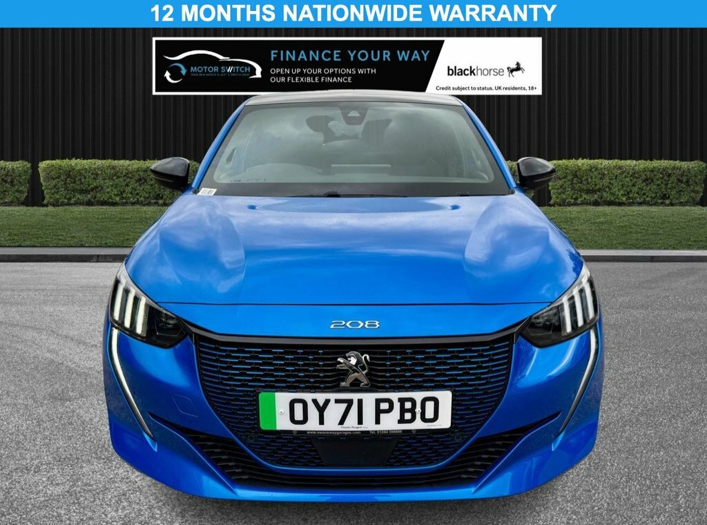 Peugeot e-208 Hatchback OY71PBO Blue #2