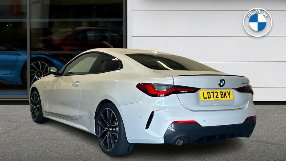BMW 4 Series Gran Coupe 420D M Sport Coupe LD72BKY White #4