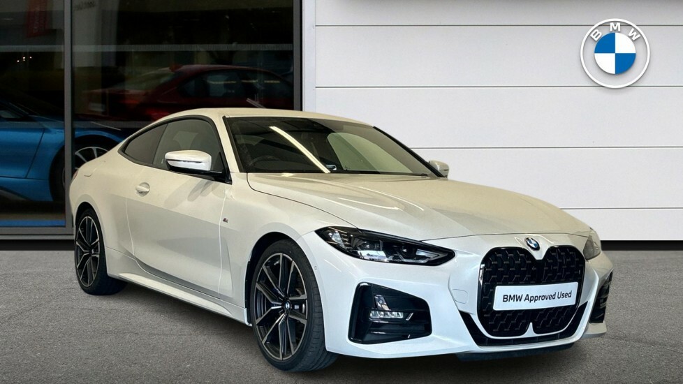 BMW 4 Series Gran Coupe 420D M Sport Coupe LD72BKY White #2