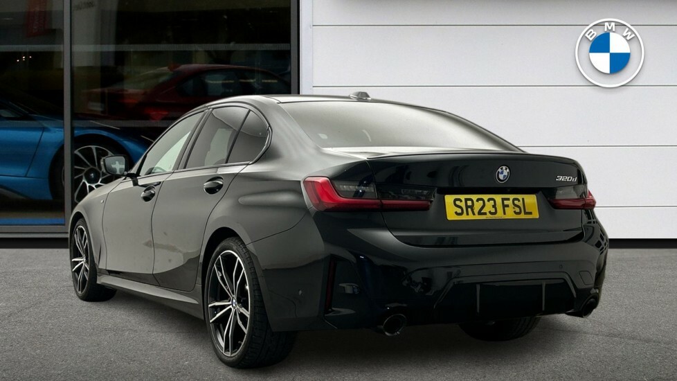 BMW 3 Series 320D M Sport Saloon Black #2