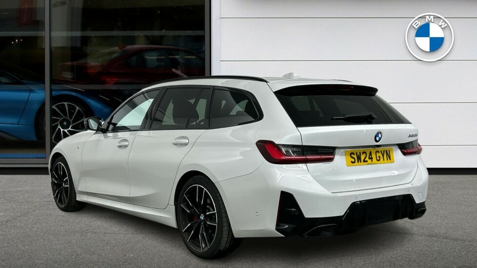 BMW 3 Series M340d Xdrive Touring White #2