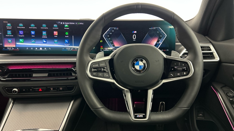 BMW 3 Series 320I M Sport Saloon SV26ZMZ Black #5