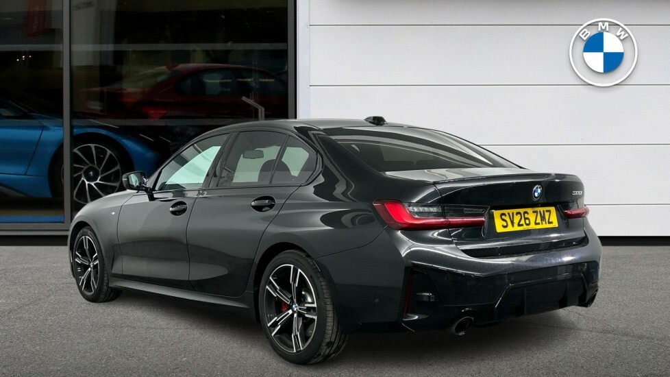 BMW 3 Series 320I M Sport Saloon SV26ZMZ Black #2