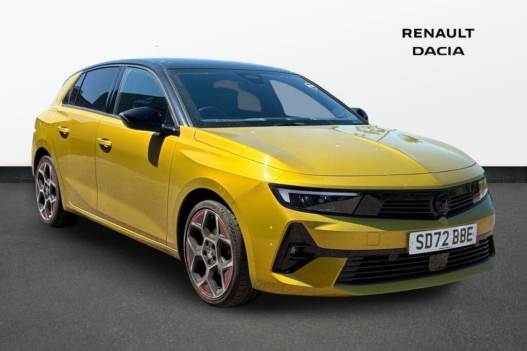 Vauxhall Astra 1.2 Turbo Gs Line Hatchback Euro Yellow