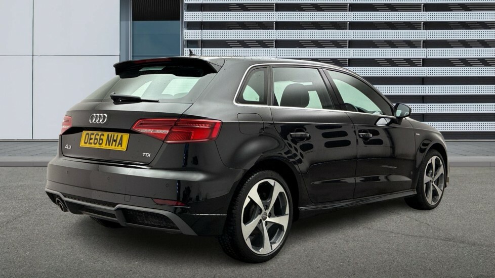 Audi A3 1.6 Tdi S Line Sportback Euro 6 Ss Black #4