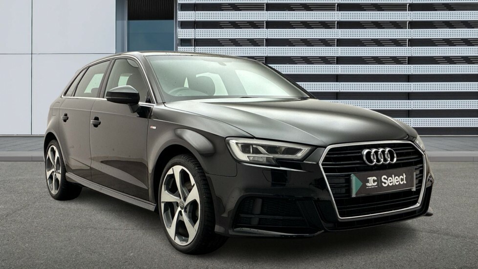 Audi A3 1.6 Tdi S Line Sportback Euro 6 Ss Black #2